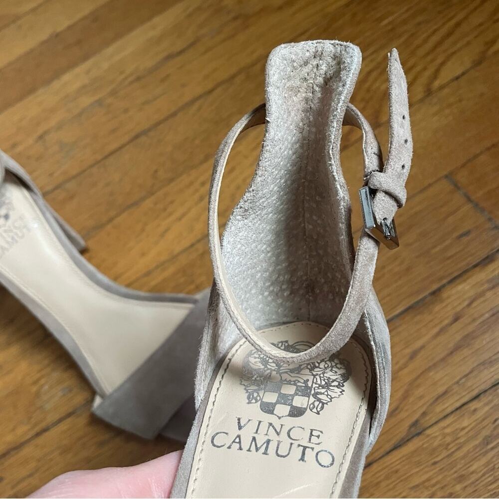 Vince Camuto Tan Heeled Sandals with Ankle Strap - Picture 2 of 10